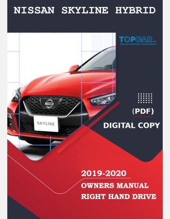 nissan skyline hybrid 2019-2020 owners manual in english